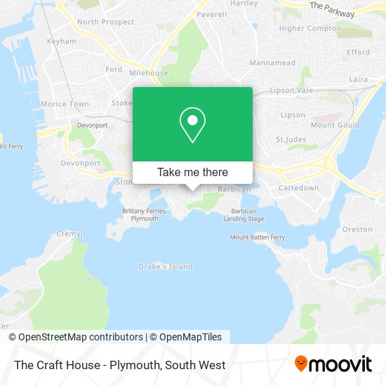 The Craft House - Plymouth map