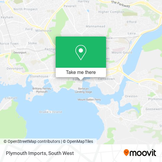 Plymouth Imports map