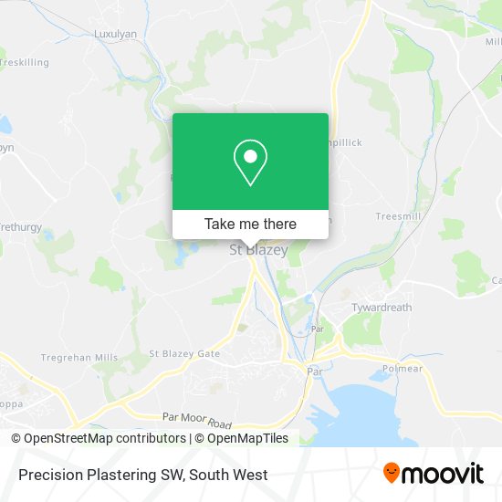 Precision Plastering SW map