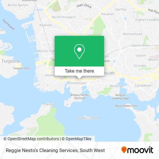 Reggie Nesto's Cleaning Services map