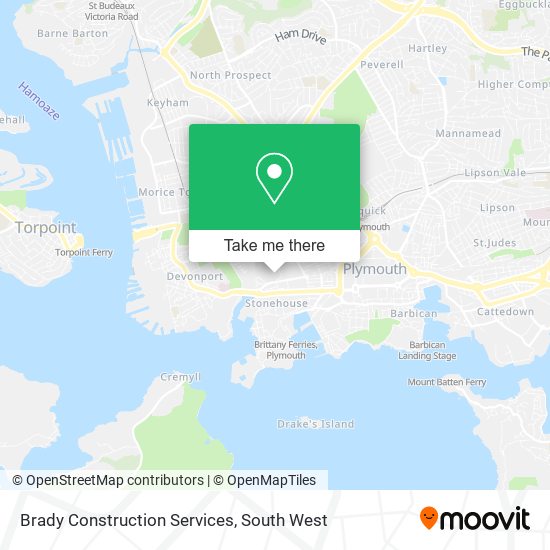 Brady Construction Services map