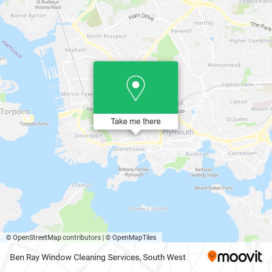 Ben Ray Window Cleaning Services map