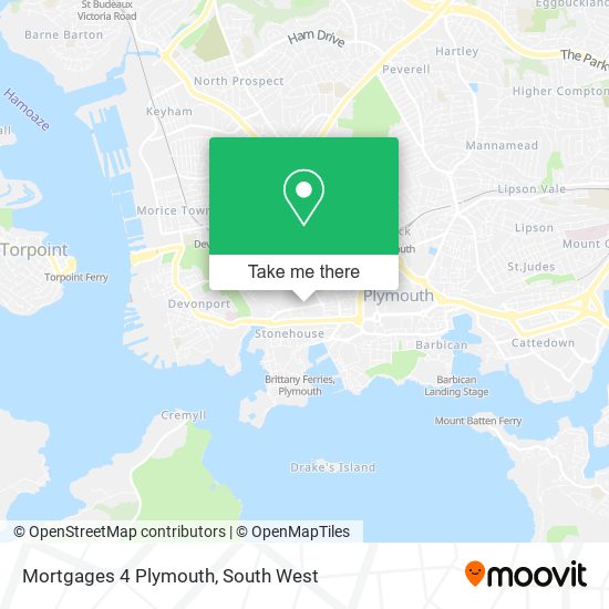 Mortgages 4 Plymouth map