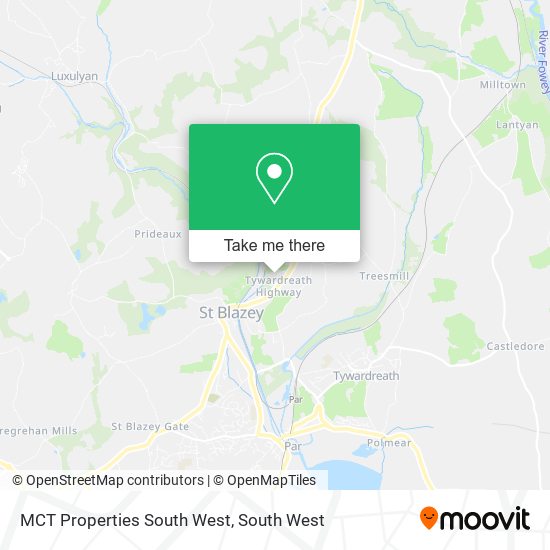 MCT Properties South West map