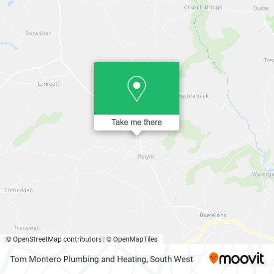 Tom Montero Plumbing and Heating map