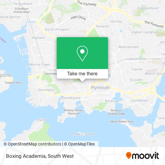 Boxing Academia map