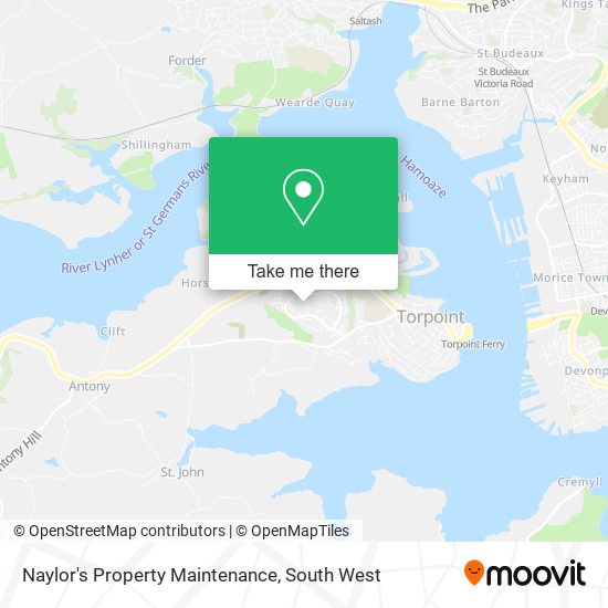 Naylor's Property Maintenance map