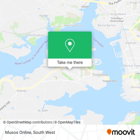 Musos Online map