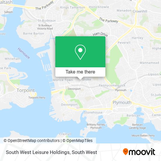 South West Leisure Holdings map