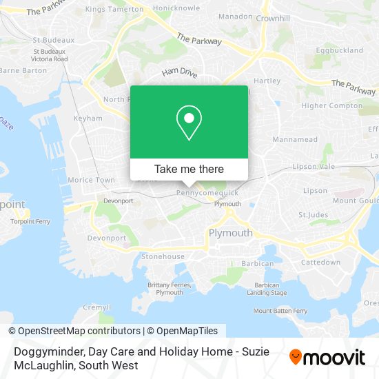 Doggyminder, Day Care and Holiday Home - Suzie McLaughlin map