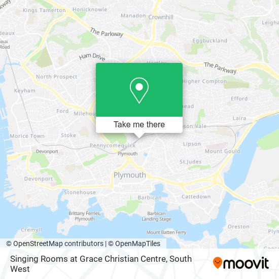 Singing Rooms at Grace Christian Centre map