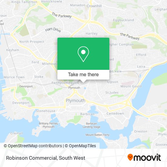 Robinson Commercial map
