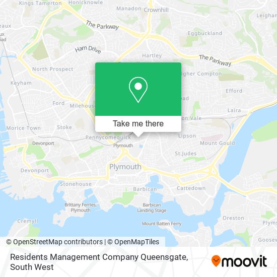 Residents Management Company Queensgate map