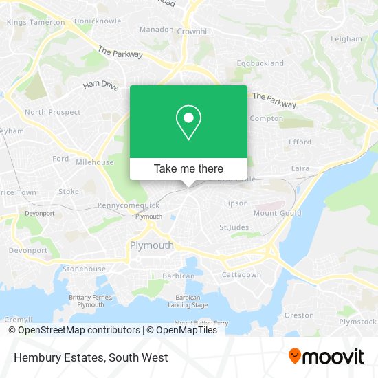 Hembury Estates map