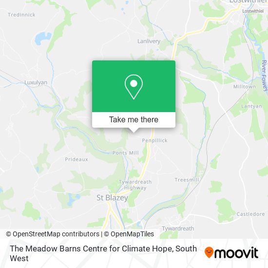 The Meadow Barns Centre for Climate Hope map