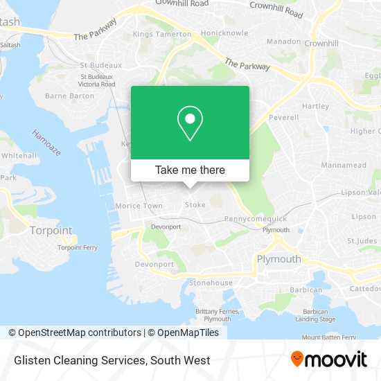 Glisten Cleaning Services map