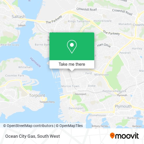 Ocean City Gas map