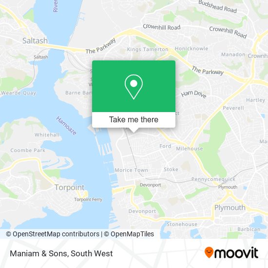 Maniam & Sons map