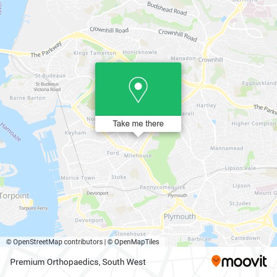 Premium Orthopaedics map