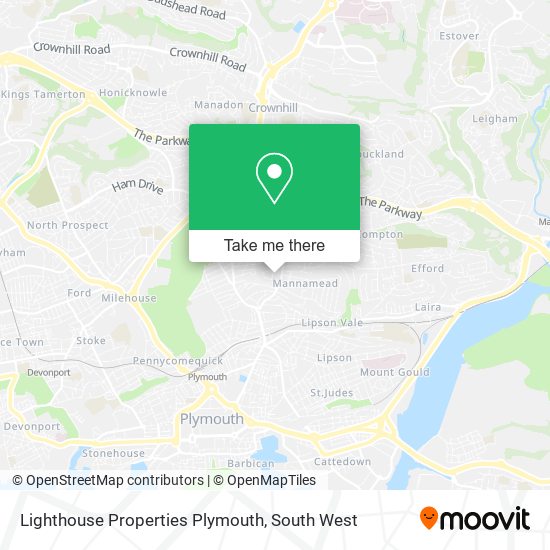 Lighthouse Properties Plymouth map