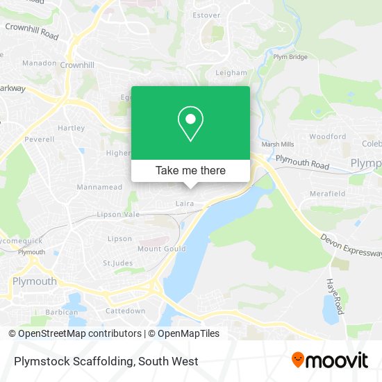 Plymstock Scaffolding map
