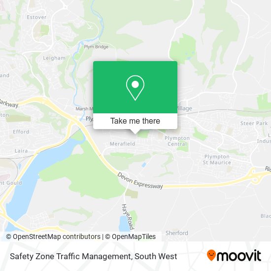 Safety Zone Traffic Management map