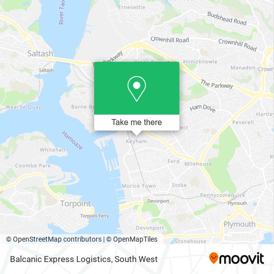 Balcanic Express Logistics map