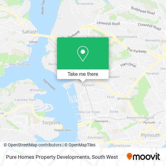 Pure Homes Property Developments map