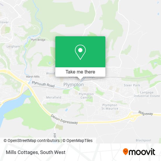 Mills Cottages map