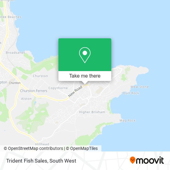 Trident Fish Sales map