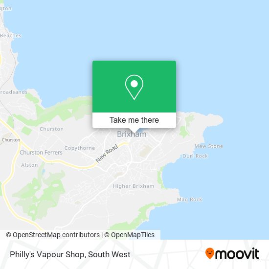 Philly's Vapour Shop map