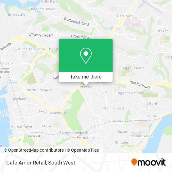Cafe Amor Retail map