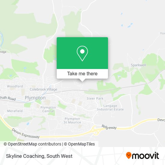 Skyline Coaching map
