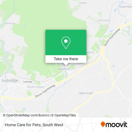 Home Care for Pets map
