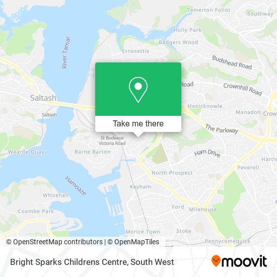 Bright Sparks Childrens Centre map