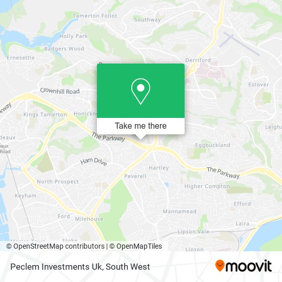 Peclem Investments Uk map