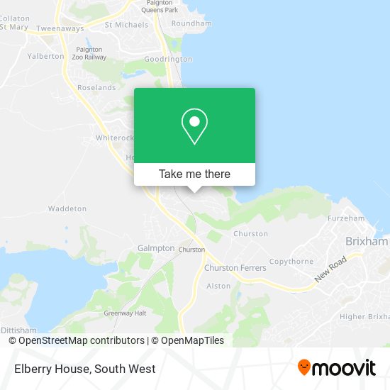 Elberry House map