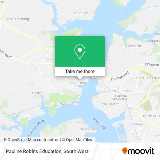 Pauline Robins Education map