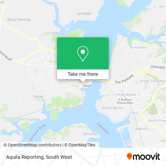 Aquila Reporting map