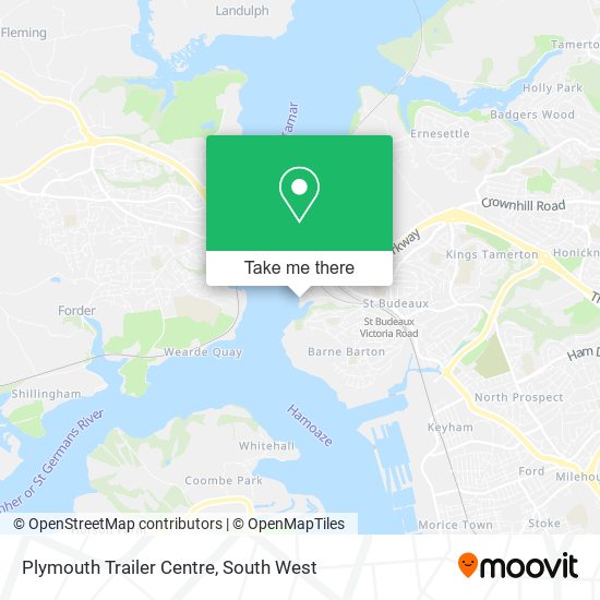 Plymouth Trailer Centre map