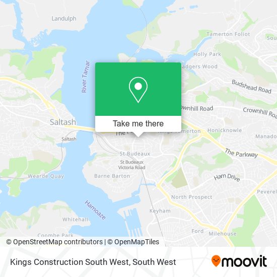 Kings Construction South West map