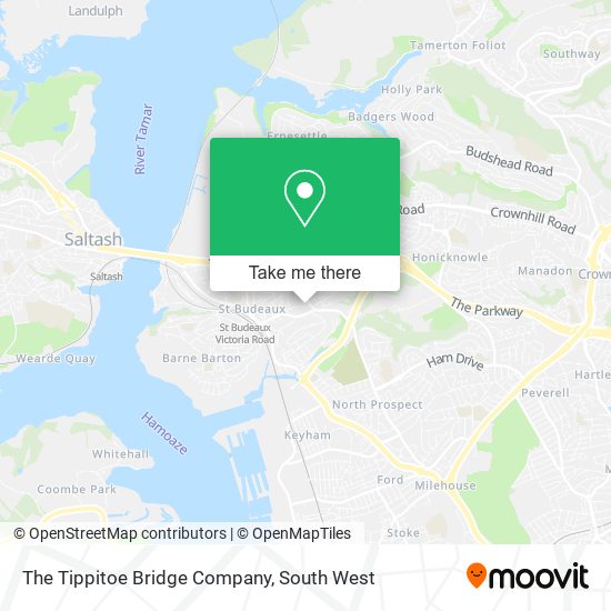 The Tippitoe Bridge Company map