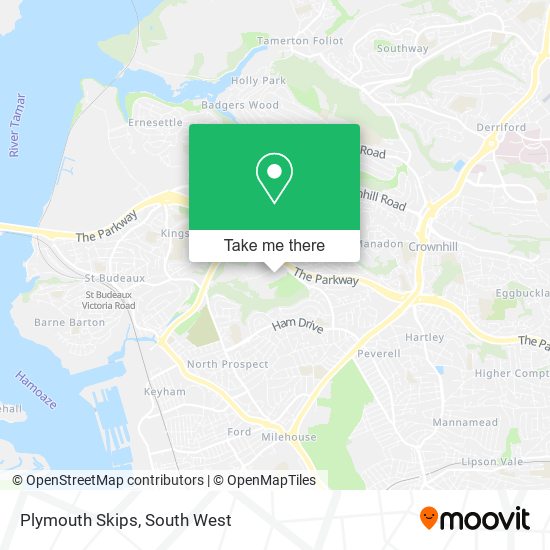 Plymouth Skips map