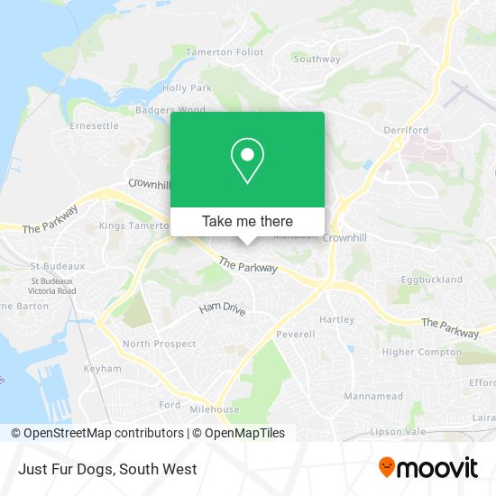 Just Fur Dogs map