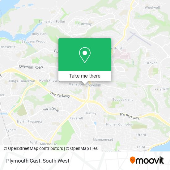 Plymouth Cast map