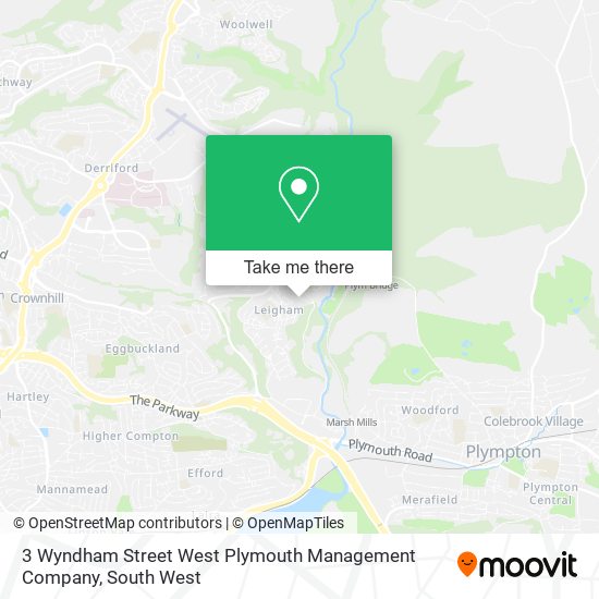 3 Wyndham Street West Plymouth Management Company map