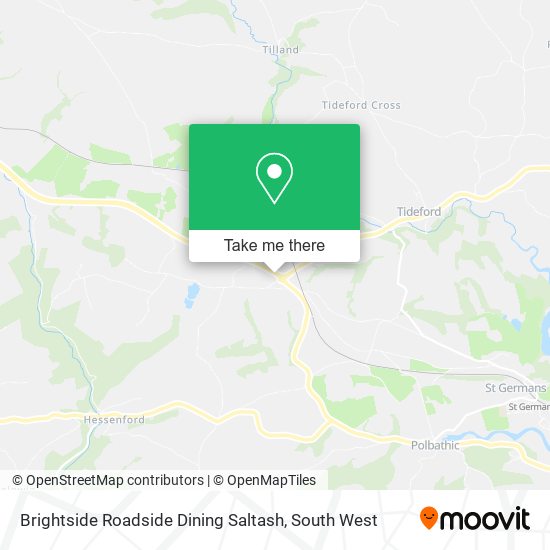 Brightside Roadside Dining Saltash map