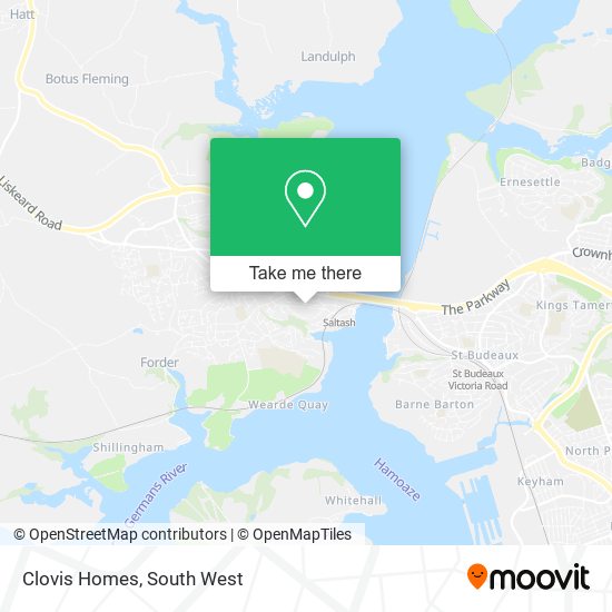 Clovis Homes map