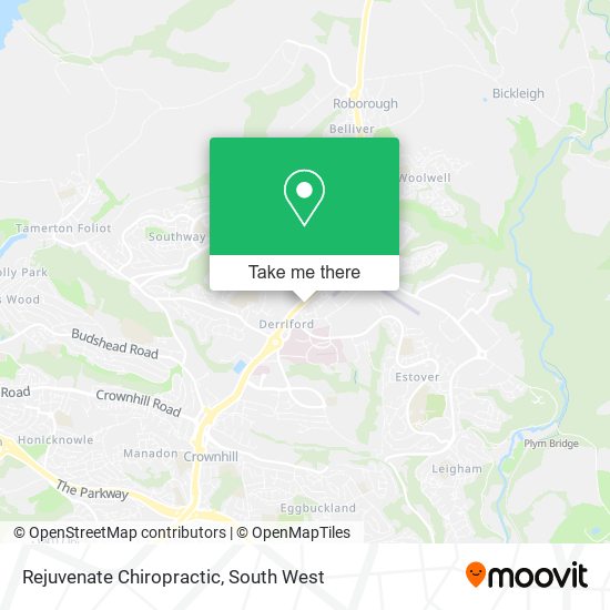 Rejuvenate Chiropractic map