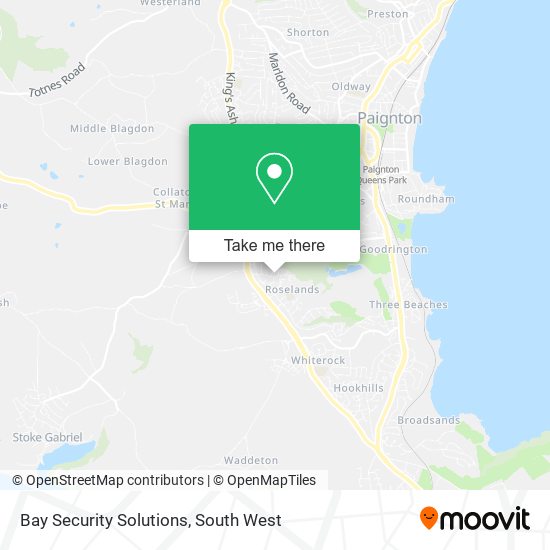 Bay Security Solutions map